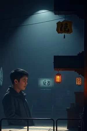 《夜色里的第八封信》竖版主推海报，雨夜站台与信号灯